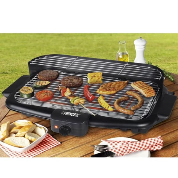 Barbecue électrique PRINCESS sur Pied 2000W Noir (112247) Barbecue électrique PRINCESS sur Pied 2000W Noir (112247)